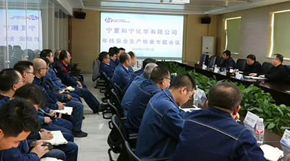 瀘天化股份公司總經(jīng)理傅利才一行赴寧夏和寧公司調(diào)研指導工作